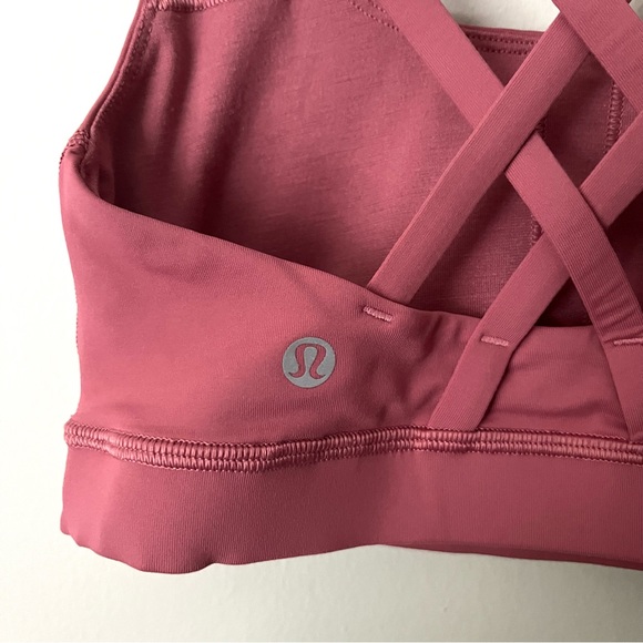 Lululemon x Peloton Energy Bra Cherry Tint 4 - Picture 7 of 8